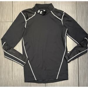 Under Armour Men’s Fitted Coldgear Infrared Fitted Mock Shirt Black Size Small
